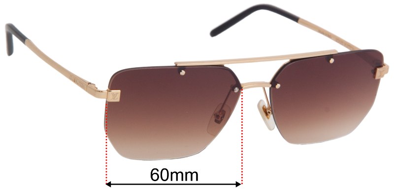 Louis Vuitton Z1202E 60mm Replacement Lenses